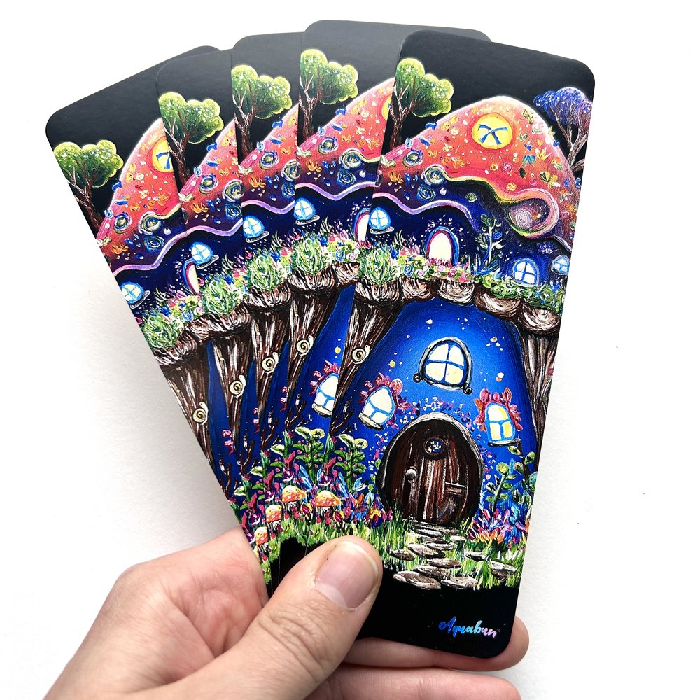 Mushroom House Bookmark