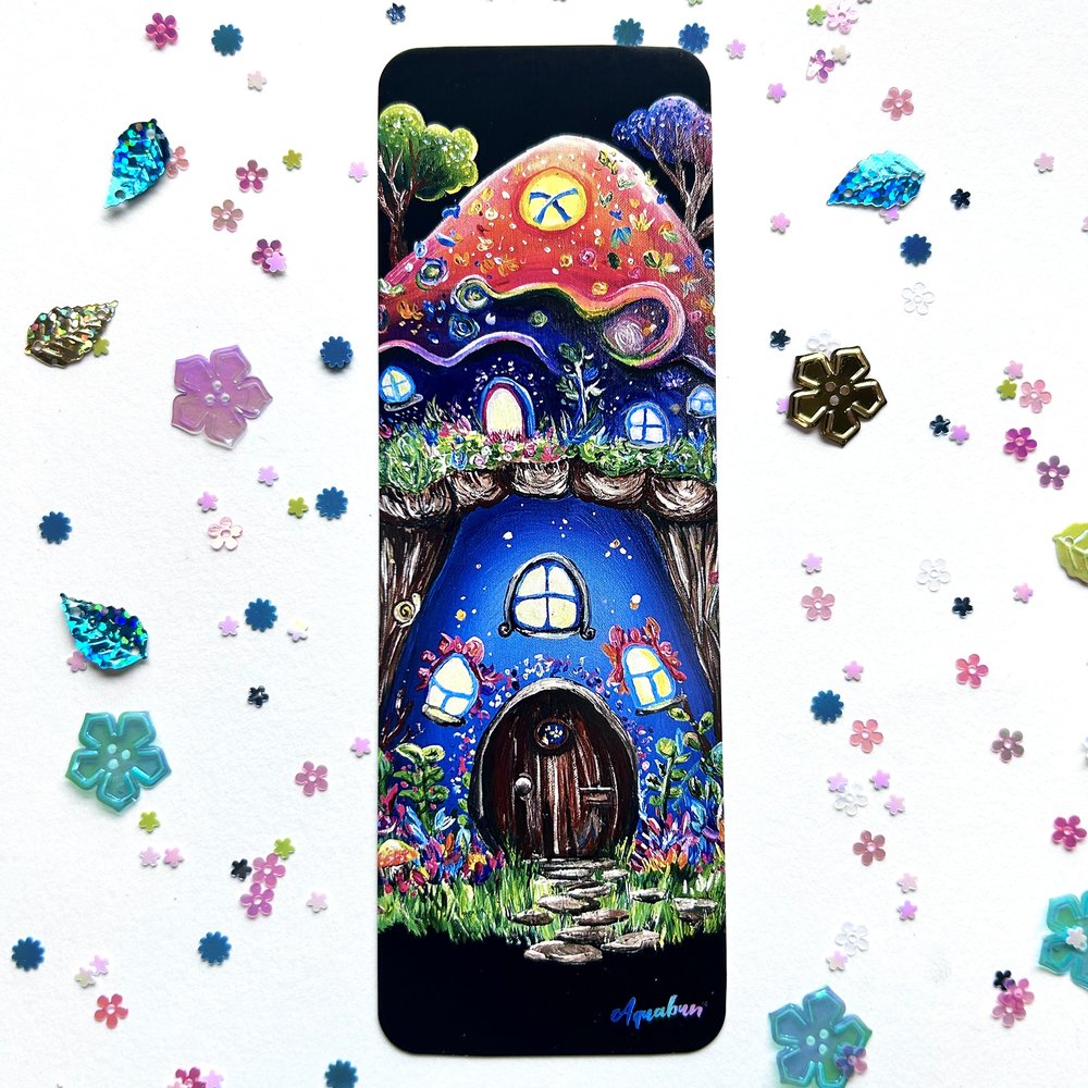 Mushroom House Bookmark