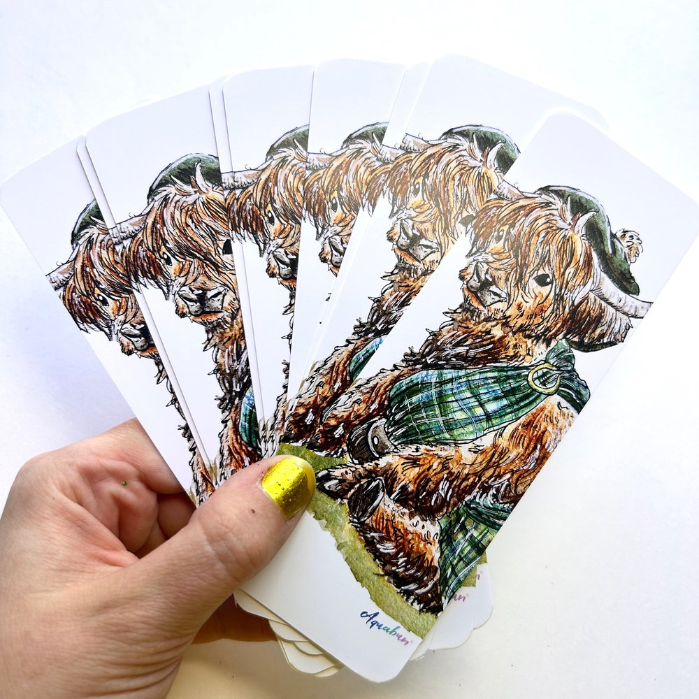 Highland Cow Bookmark