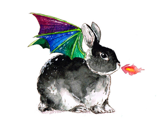 Dragon Bunny Print