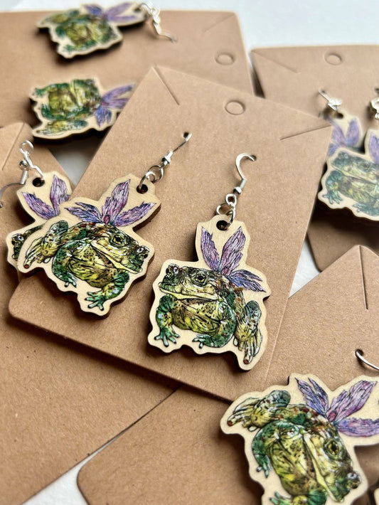 Toad Fairy Earrings