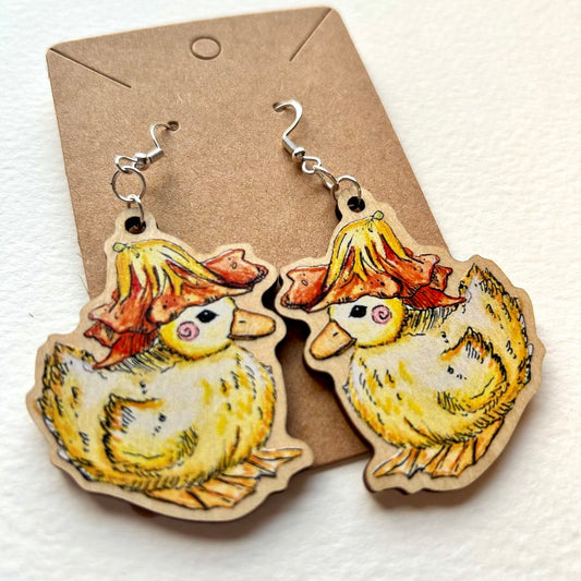 Flower Duckling Earrings