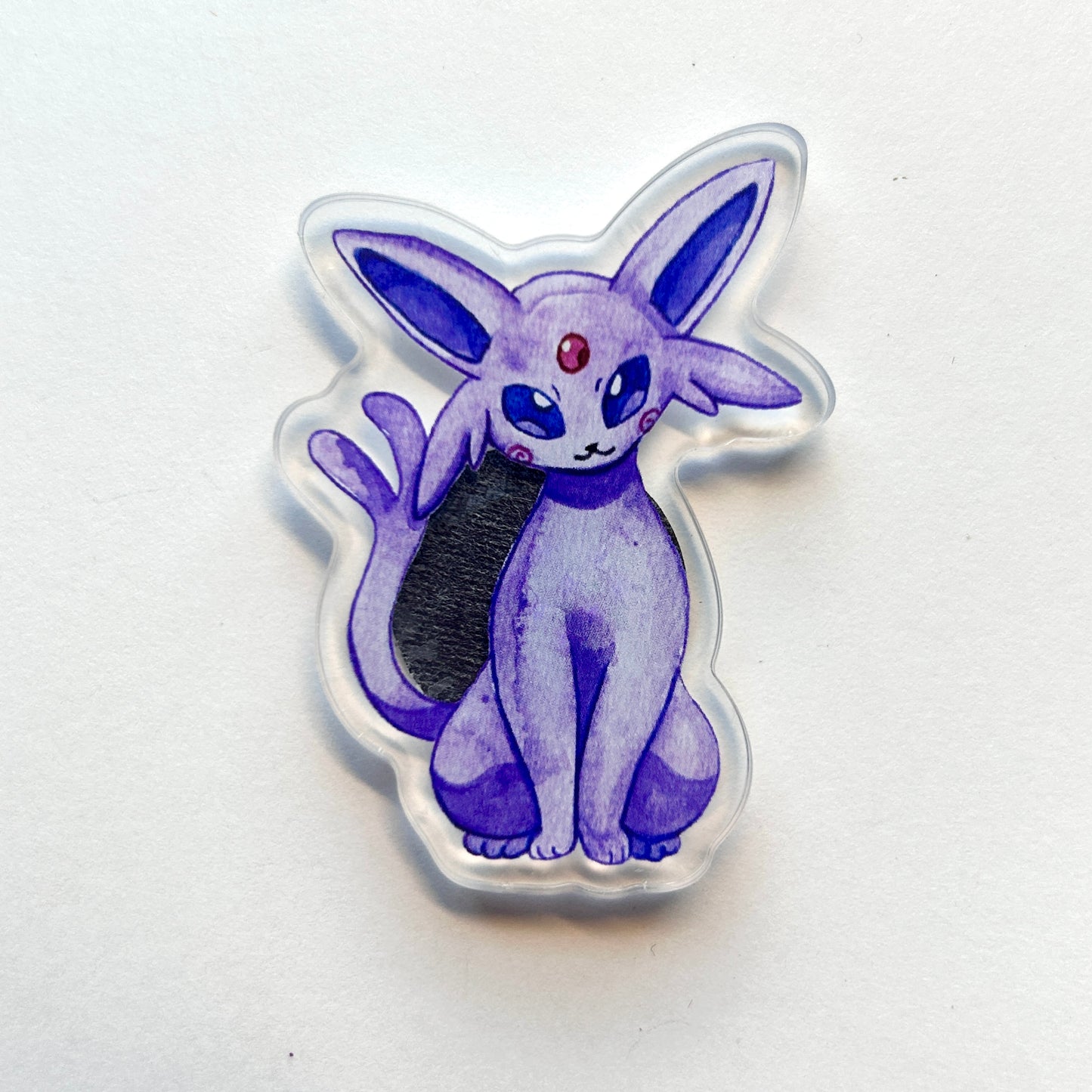 Purple Psychic Kitty Acrylic Pin