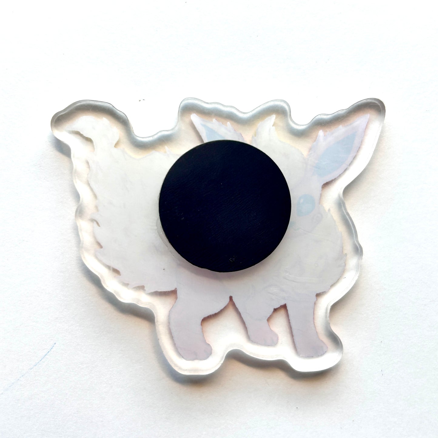 Orange Fire Kitty Acrylic Magnet