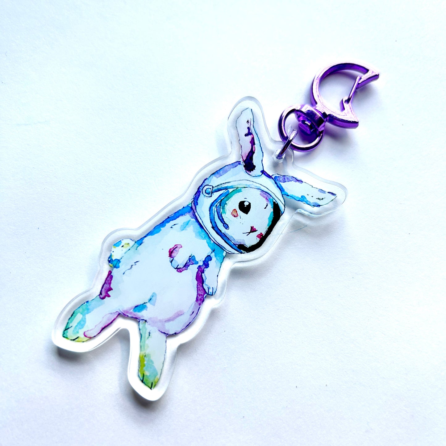 Astronaut Bunny Keychain