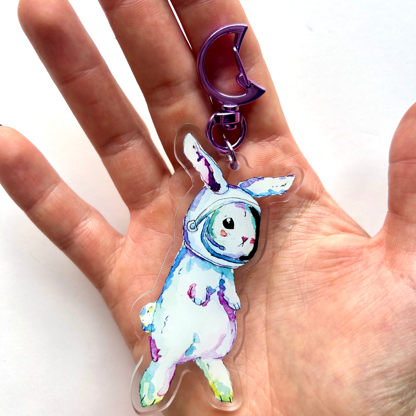 Astronaut Bunny Keychain