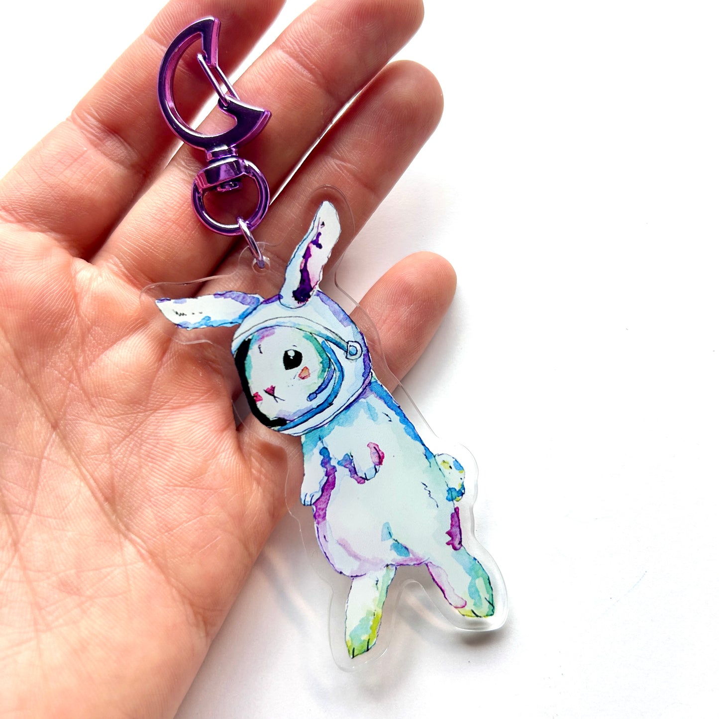 Astronaut Bunny Keychain