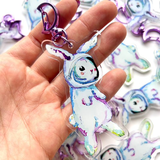 Astronaut Bunny Keychain