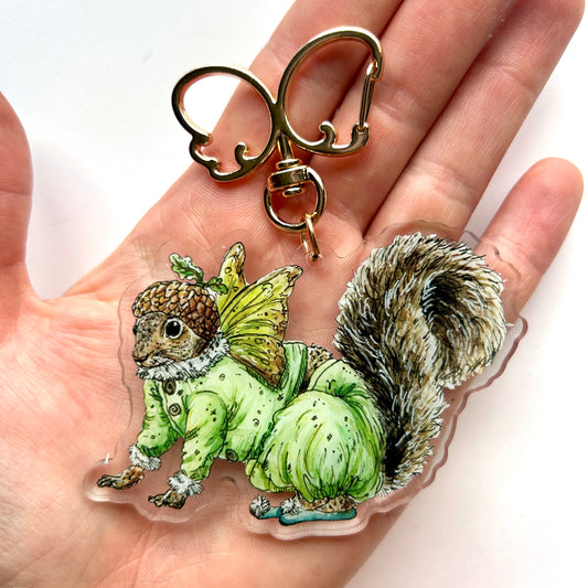 Squirrel Fairy Keychain