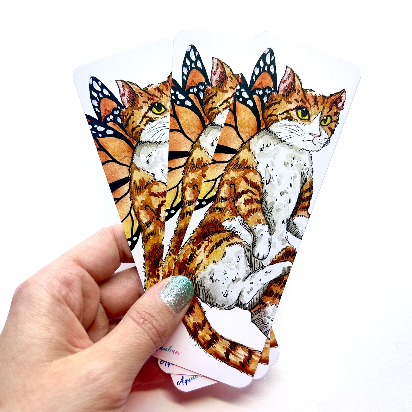 Orange Cat Fairy Bookmark