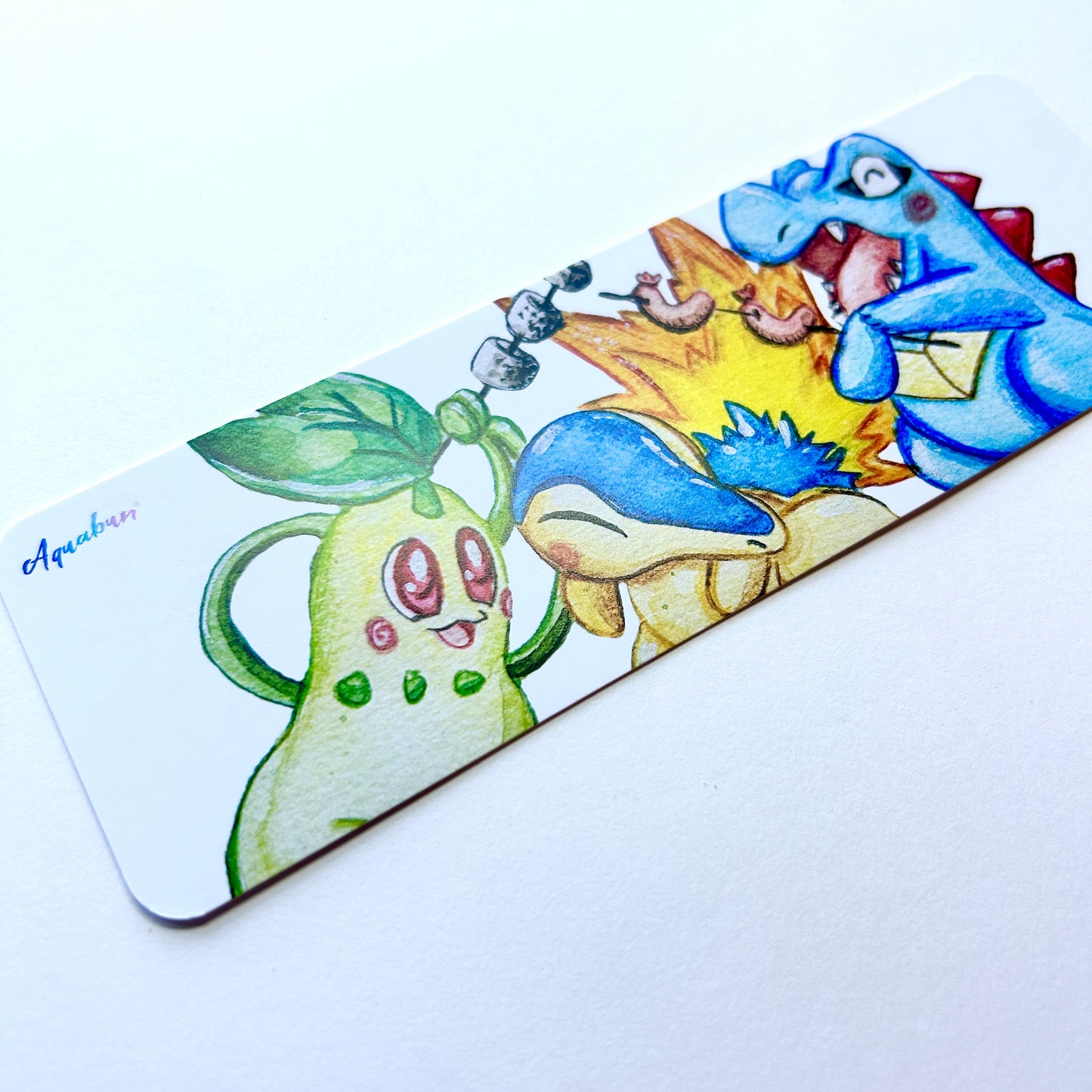 Cute Monster Campfire Bookmark