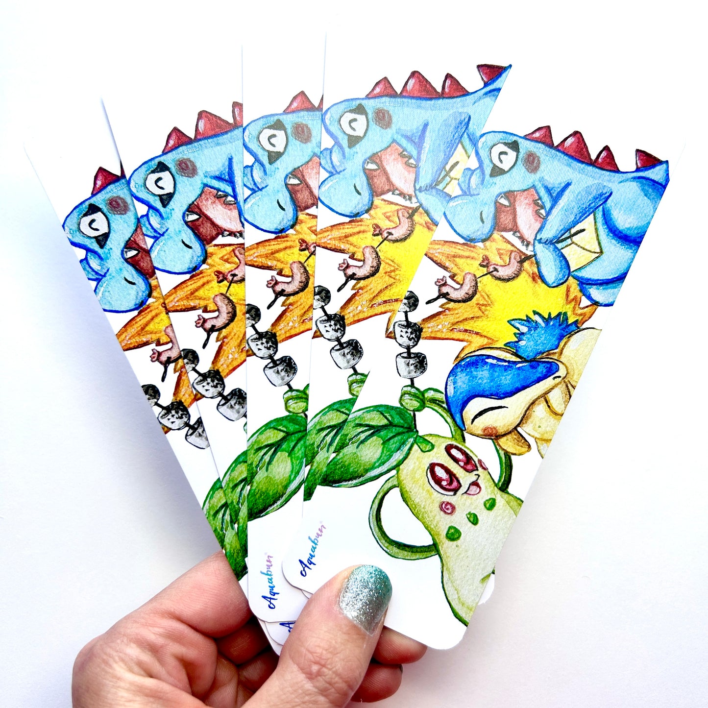 Cute Monster Campfire Bookmark