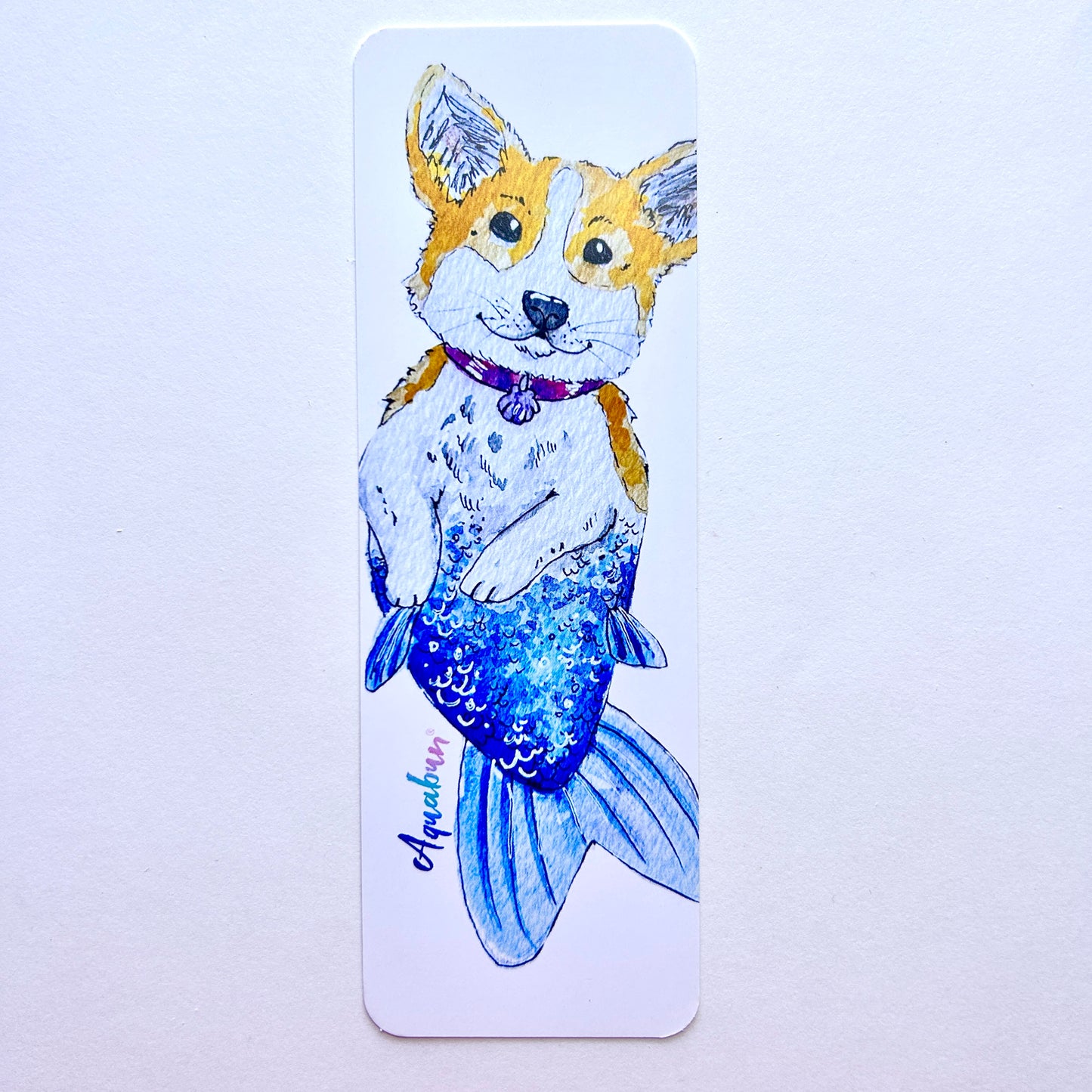 Corgi Mermaid Bookmark