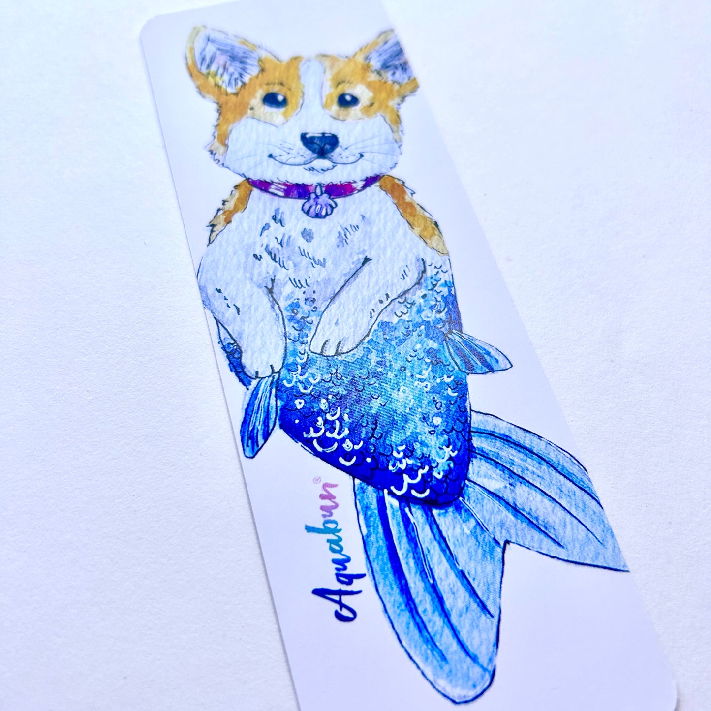 Corgi Mermaid Bookmark