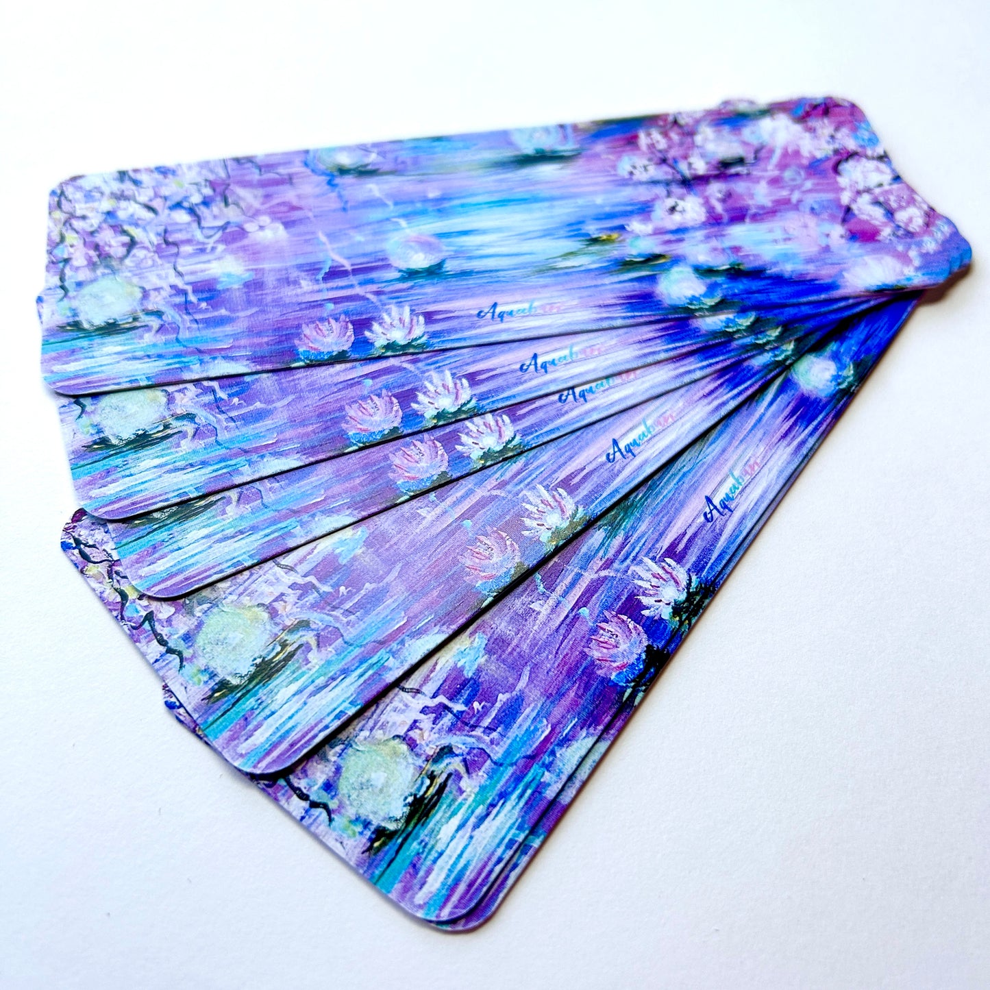 Blue and Pink Lilies Bookmark