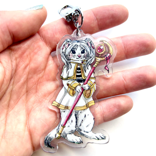 Mage Bunny Keychain