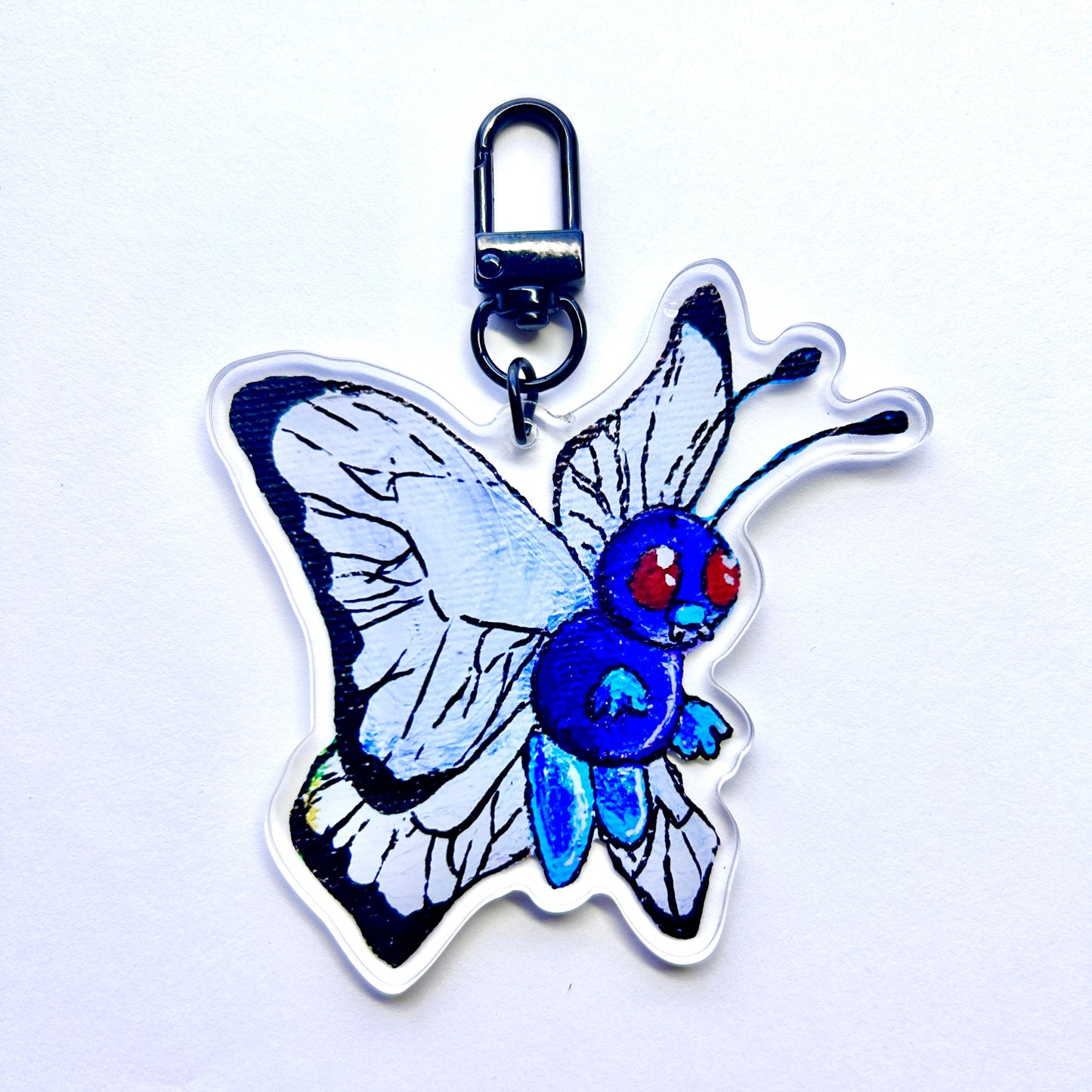 Blue Butterfly Keychain