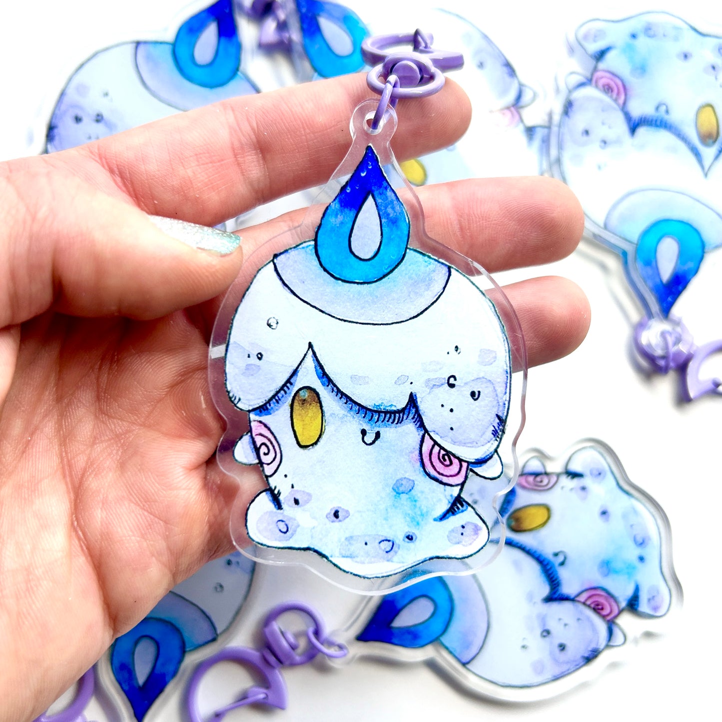 Cute Candle Keychain
