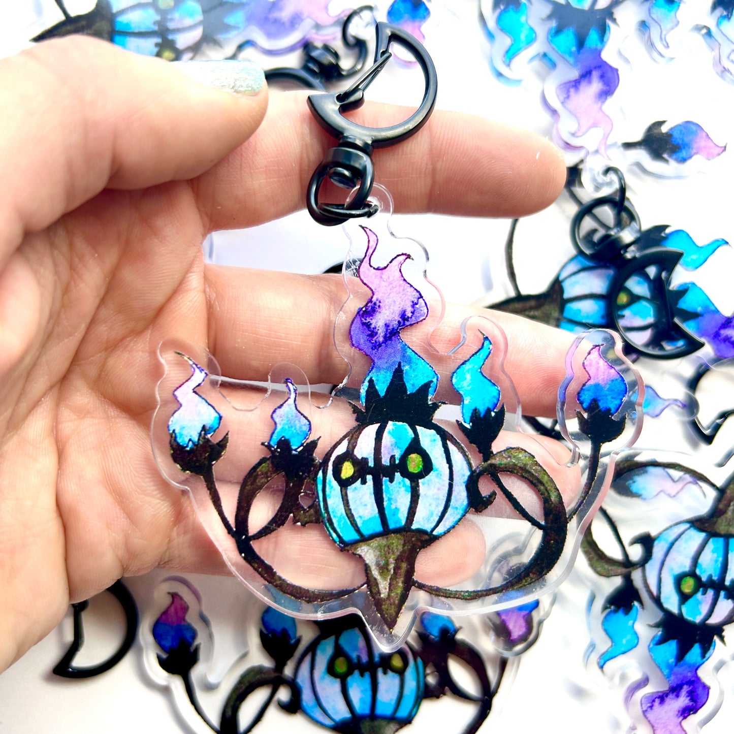 Spooky Chandelier Keychain