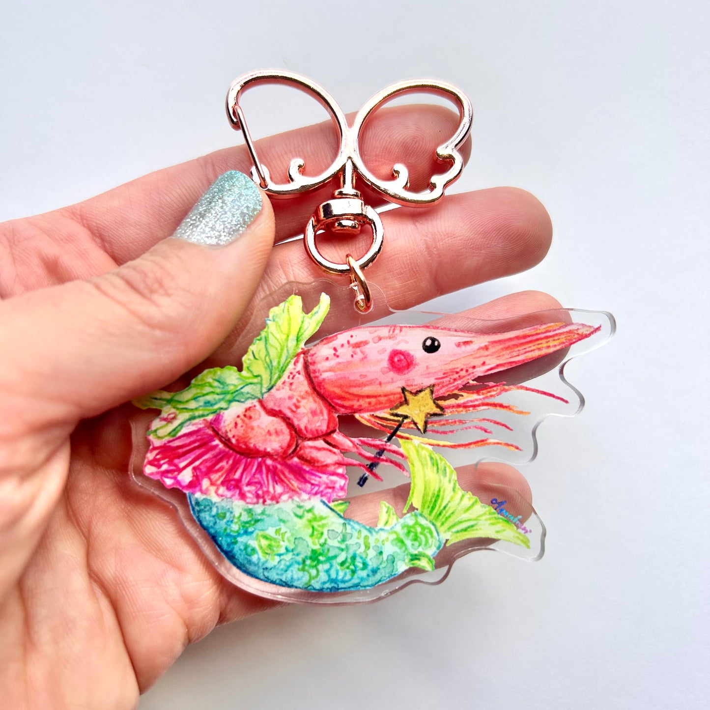 Shrimp Fairy Keychain