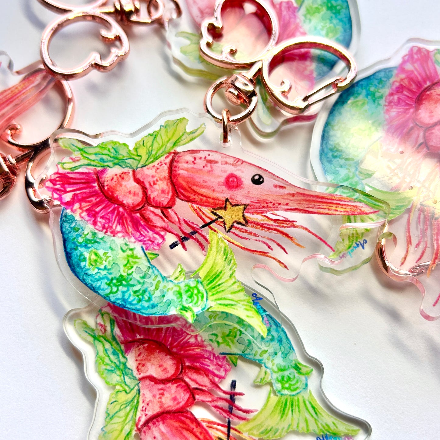 Shrimp Fairy Keychain