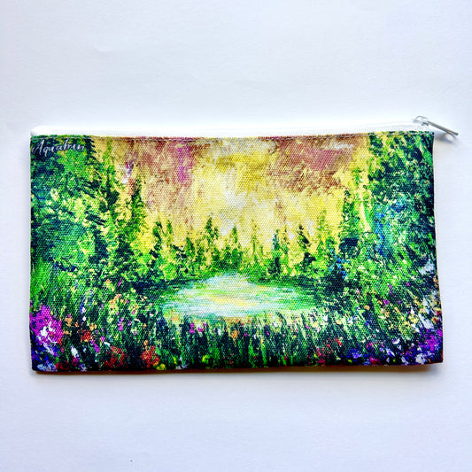 Yellow Meadow Pencil Pouch