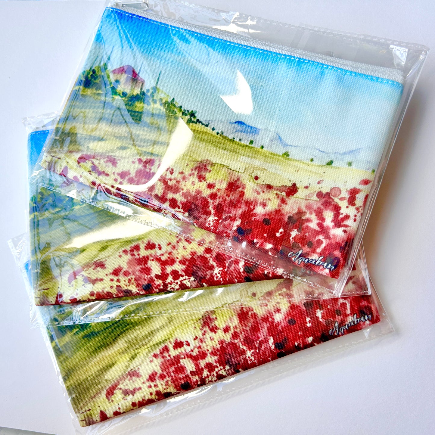 Red Poppies Pencil Pouch