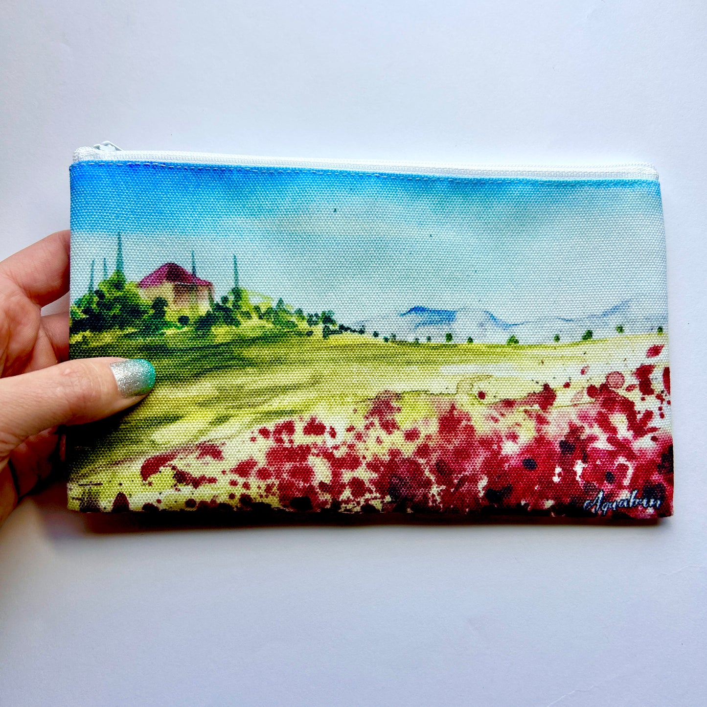 Red Poppies Pencil Pouch