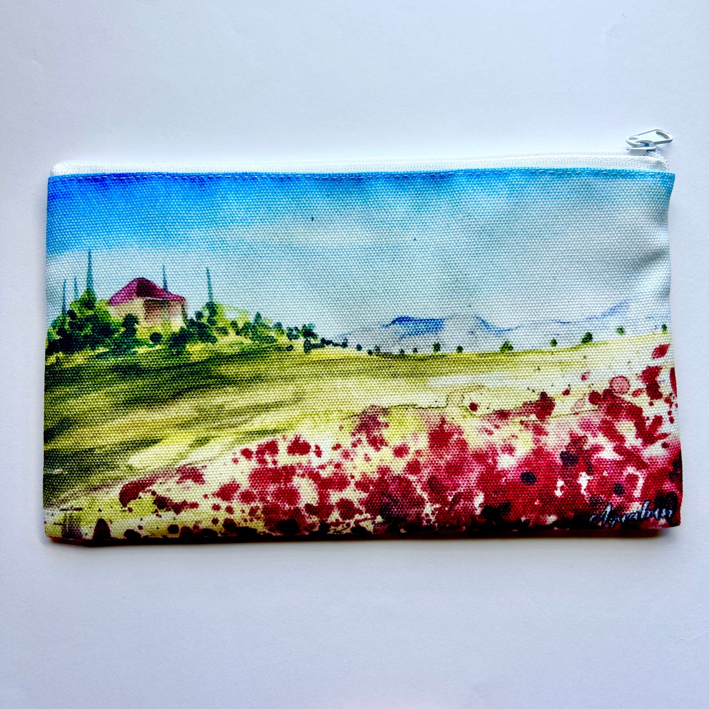 Red Poppies Pencil Pouch