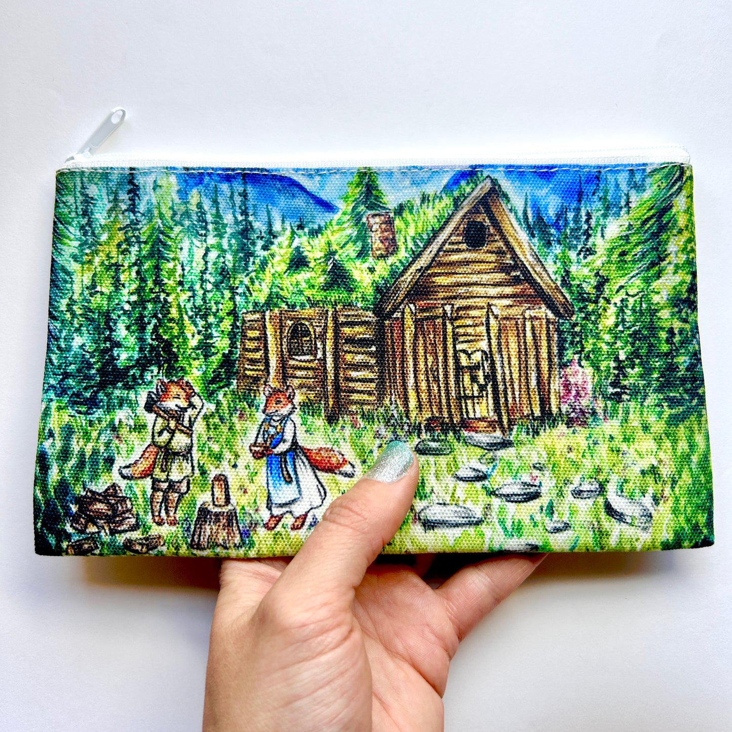 Viking Foxes Pencil Pouch