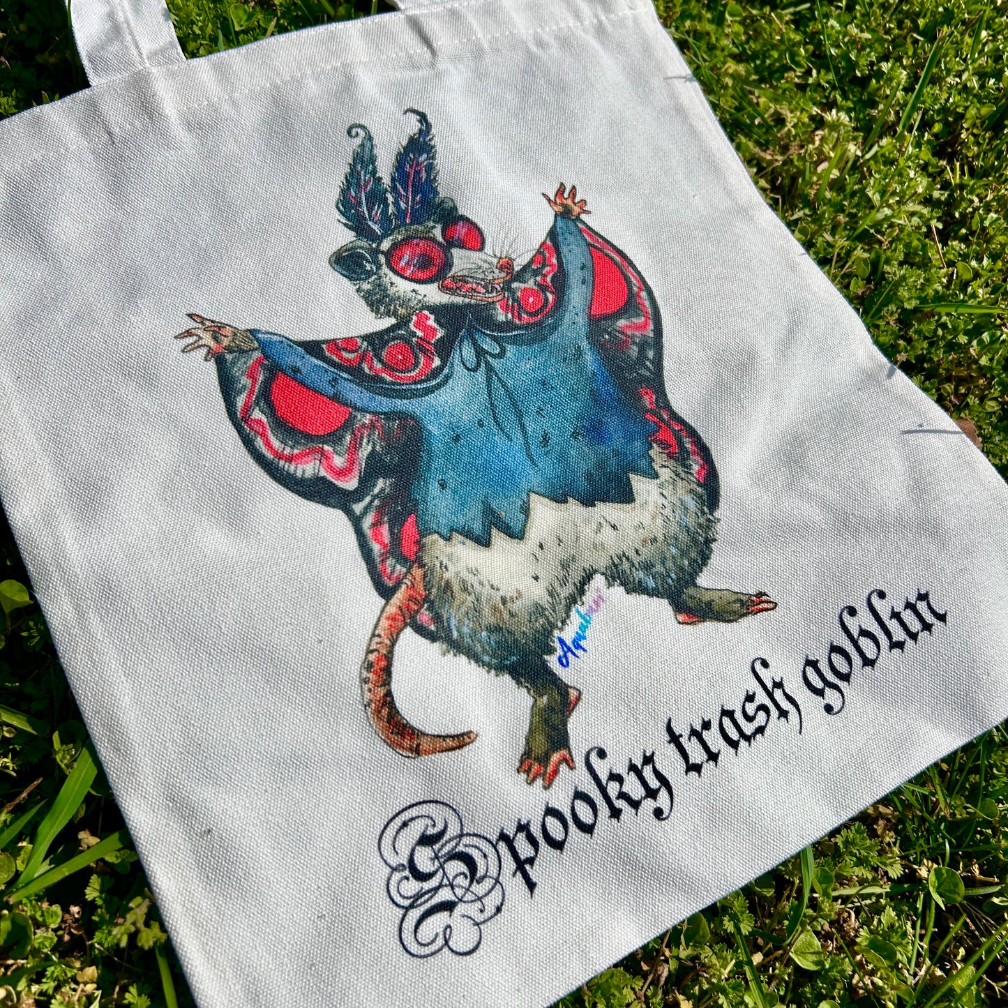 Mothman Possum Tote Bag