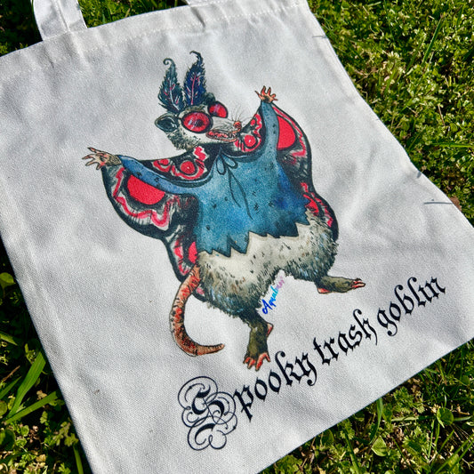 Mothman Possum Tote Bag