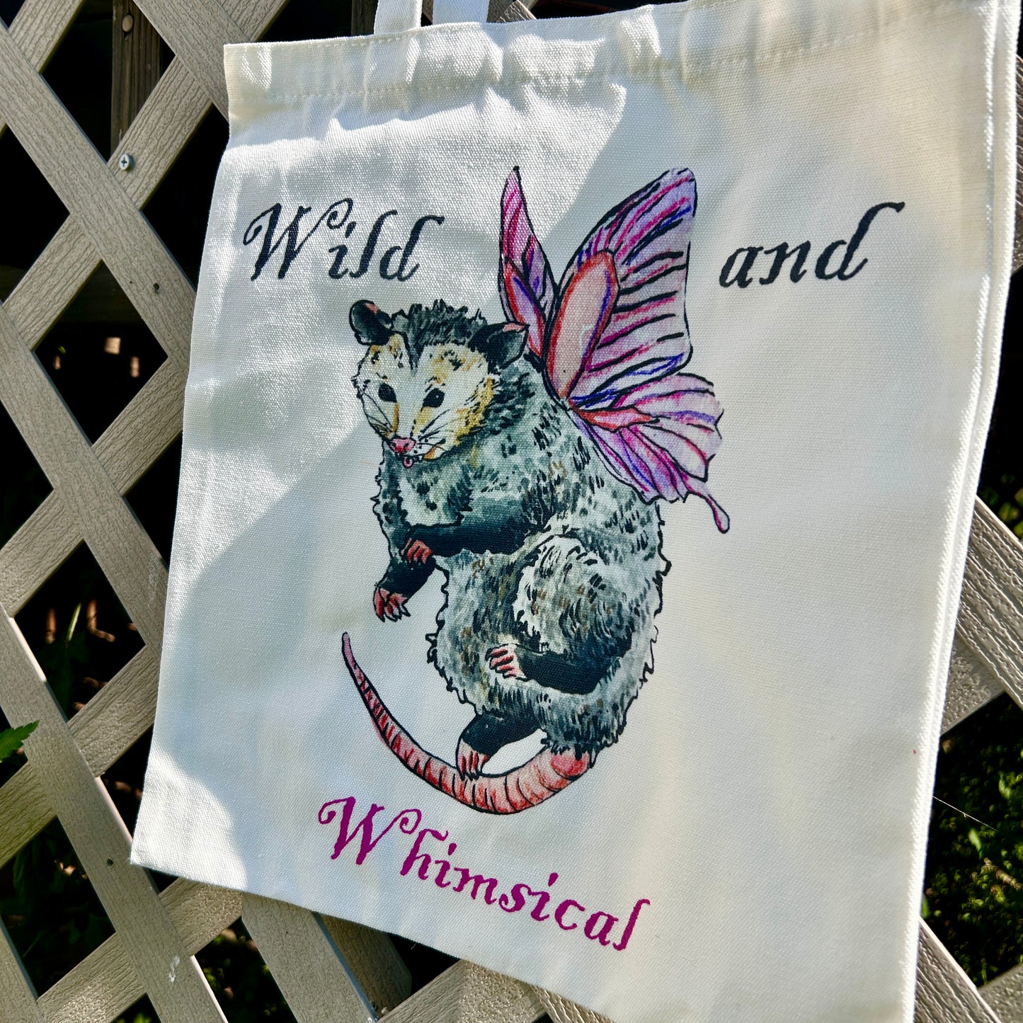 Possum  Fairy Phrase Tote Bag