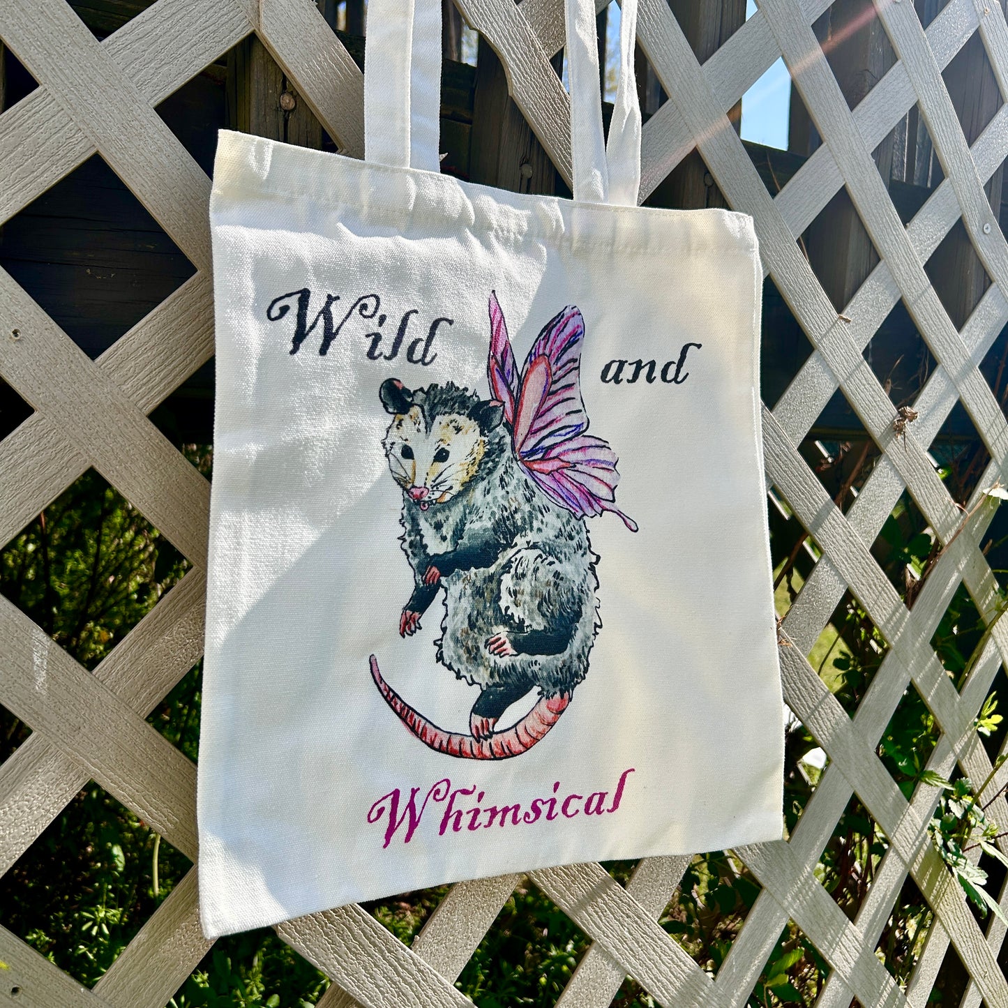 Possum  Fairy Phrase Tote Bag