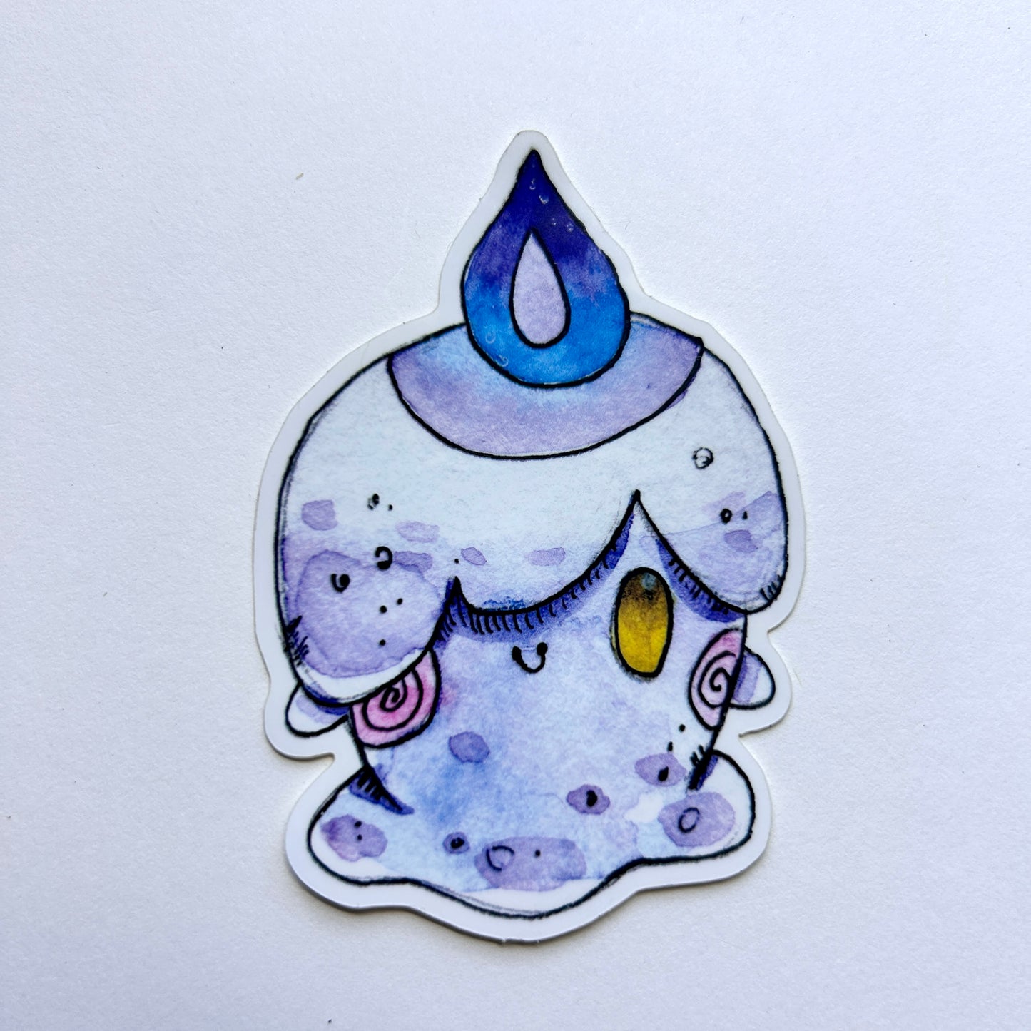Cute Candle Sticker