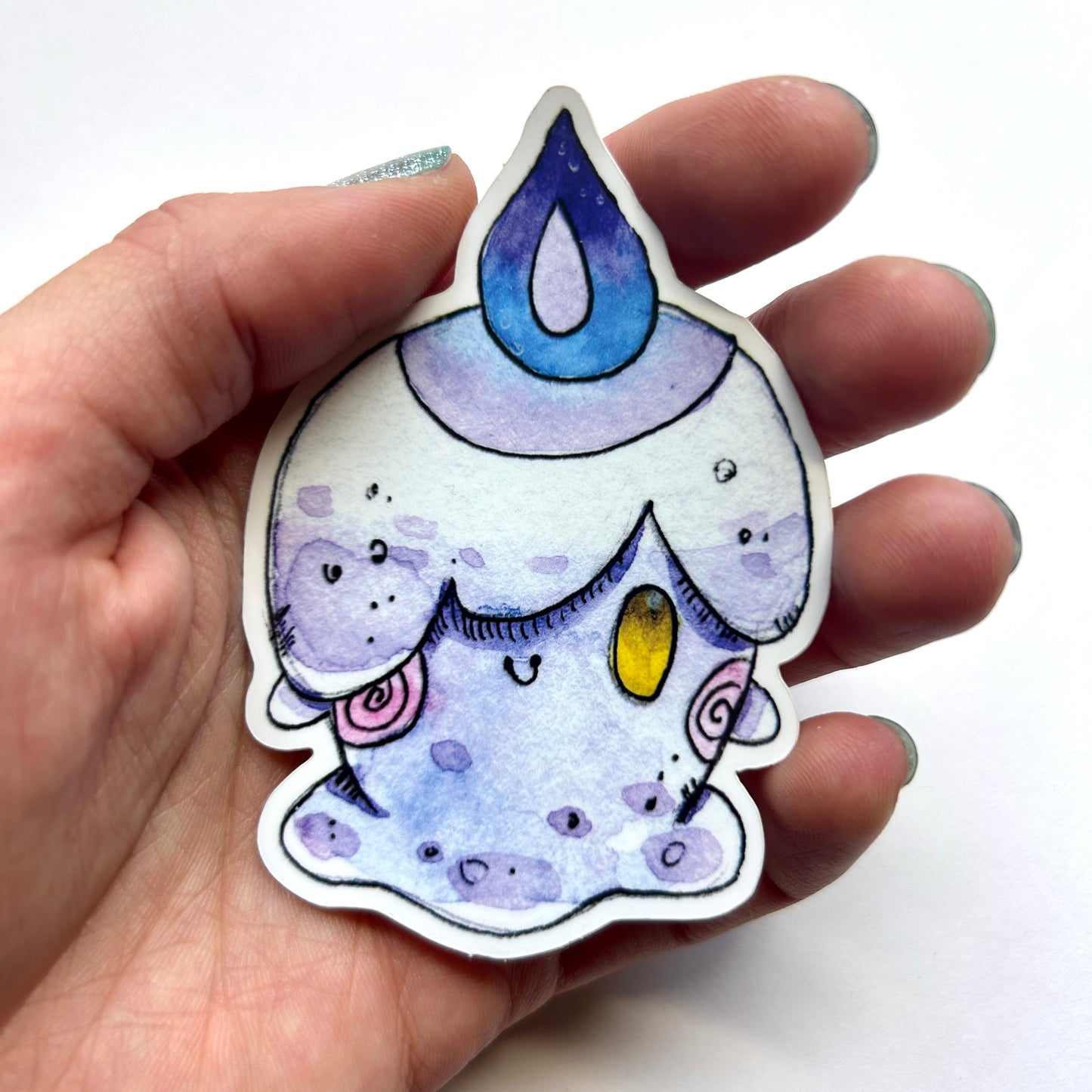Cute Candle Sticker