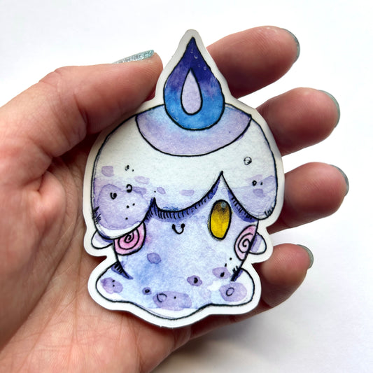 Cute Candle Sticker