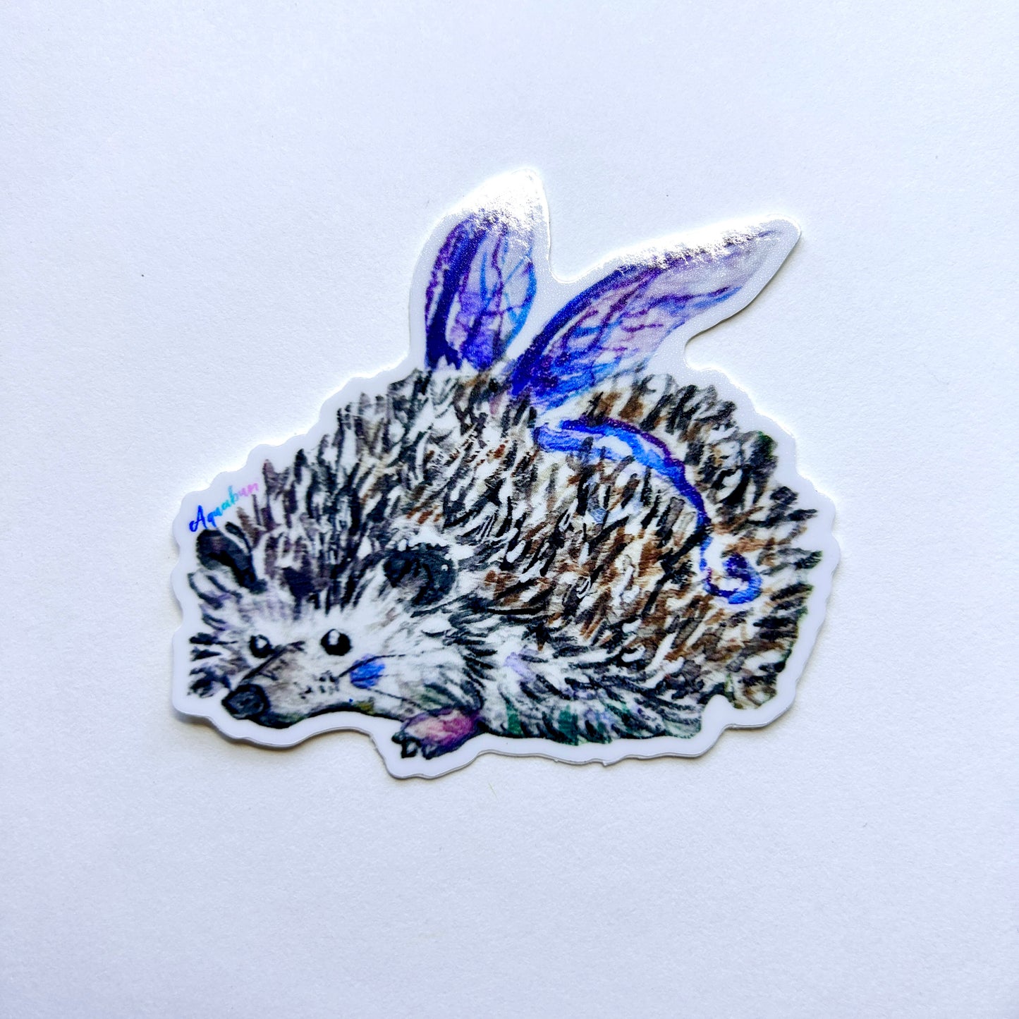 Hedgehog Fairy Sticker