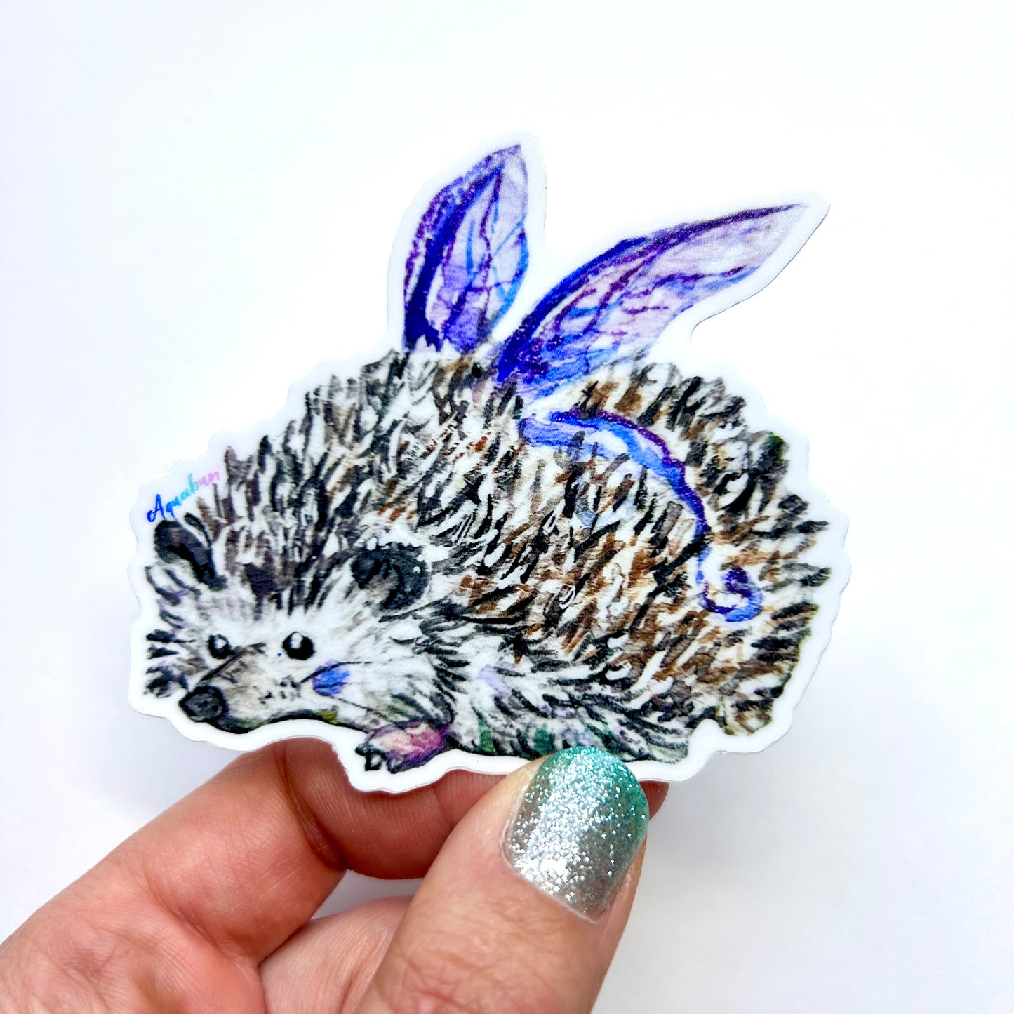 Hedgehog Fairy Sticker