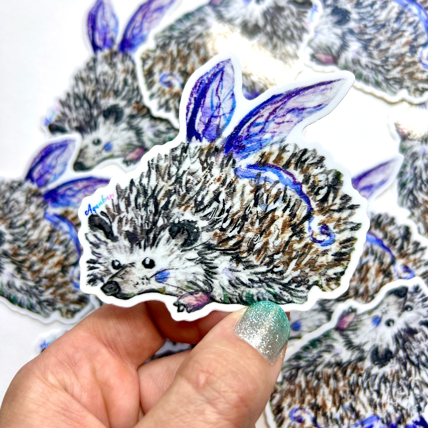 Hedgehog Fairy Sticker