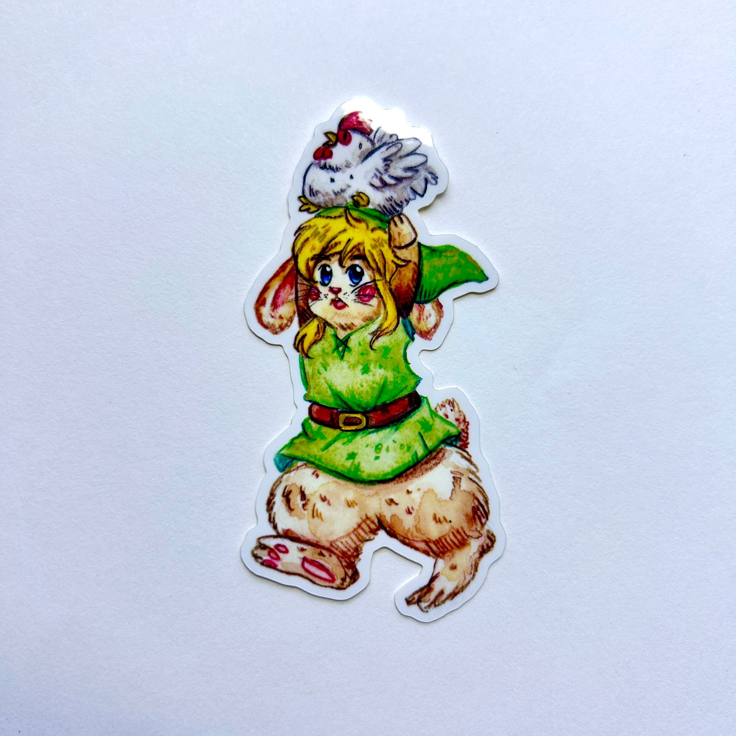 Bunny Warrior Sticker