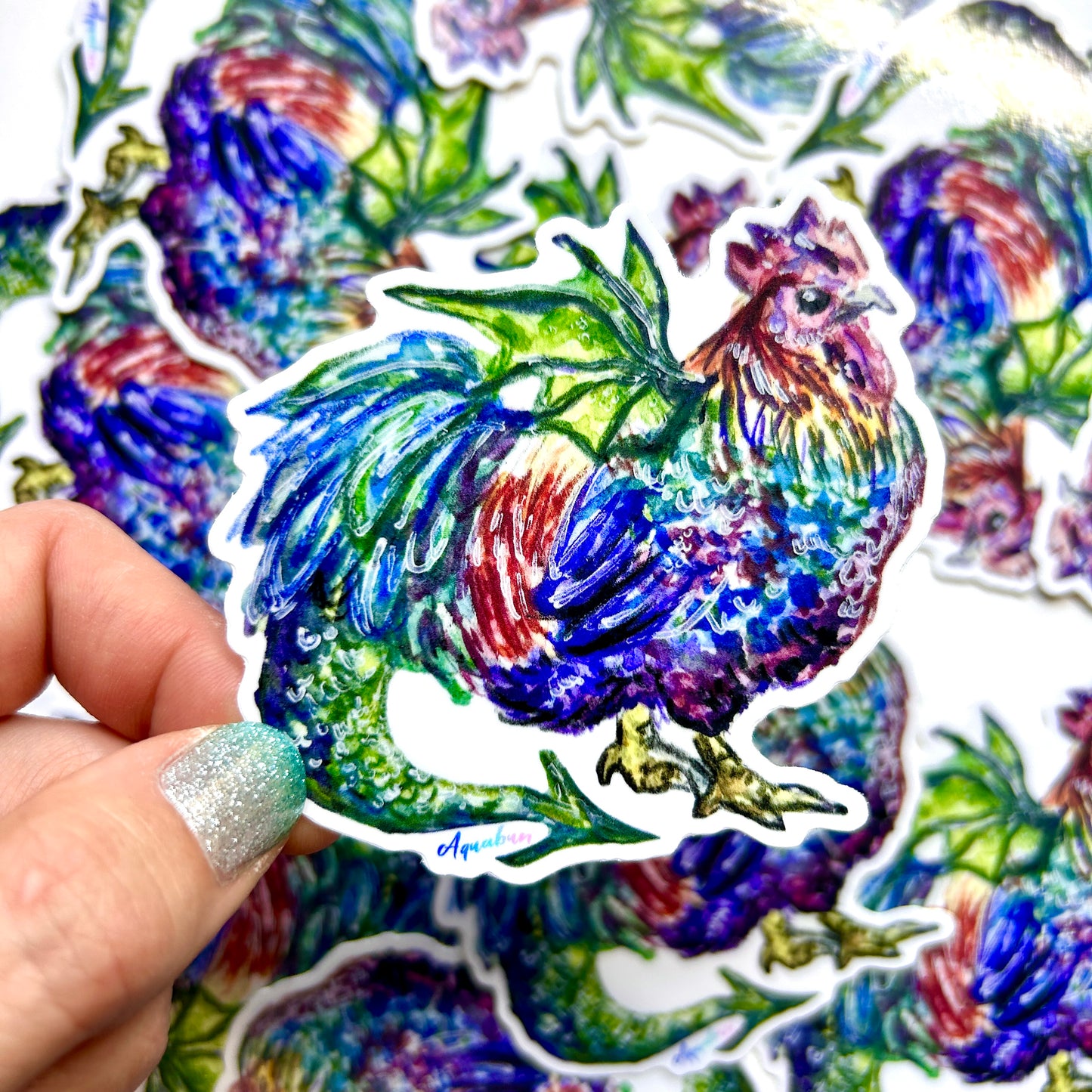 Dragon Rooster Sticker