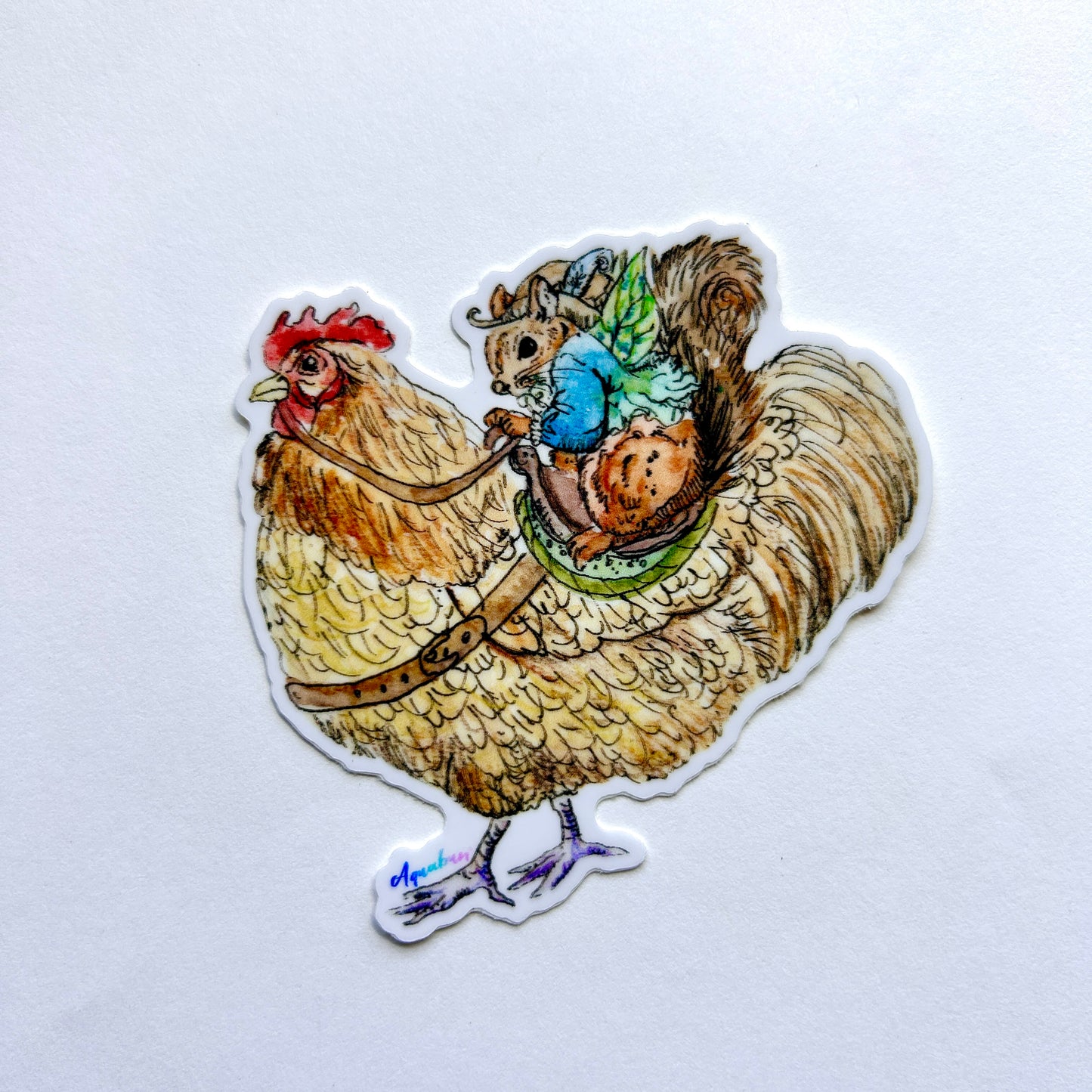 Chicken Rider Sticker
