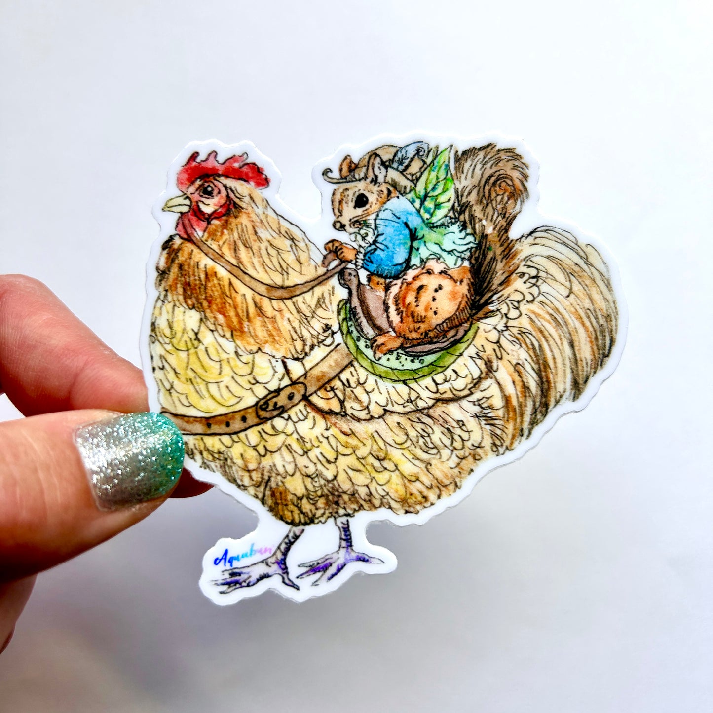 Chicken Rider Sticker