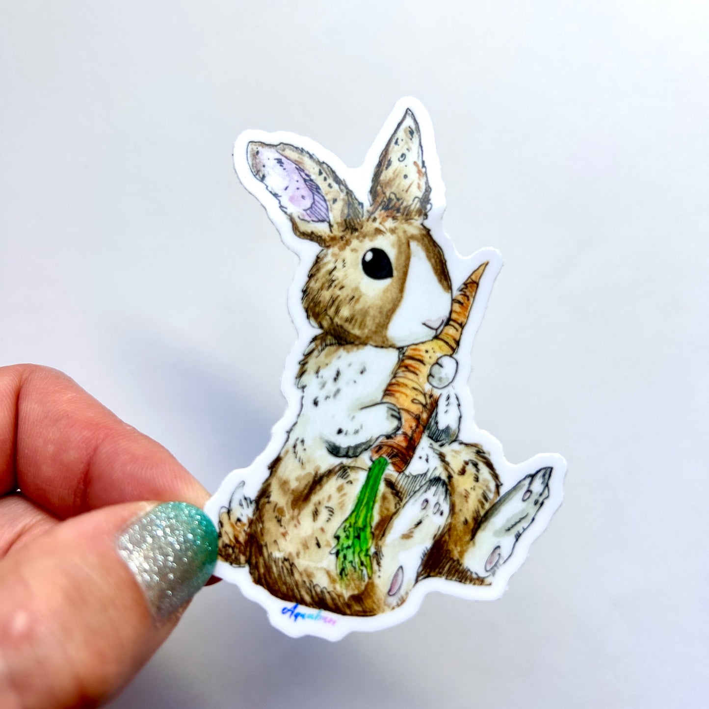 Carrot Bunny Sticker