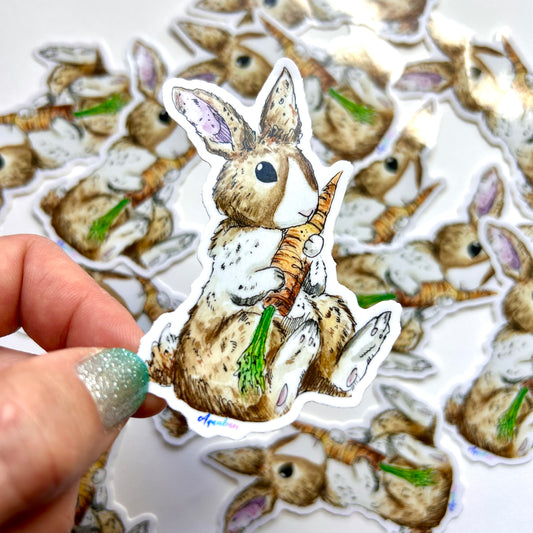 Carrot Bunny Sticker