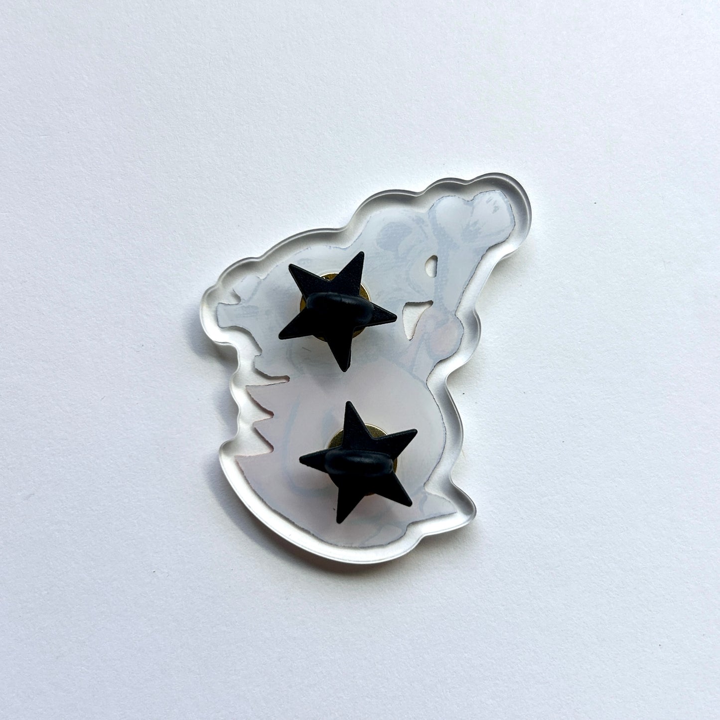 Bone Dinosaur Acrylic Pin