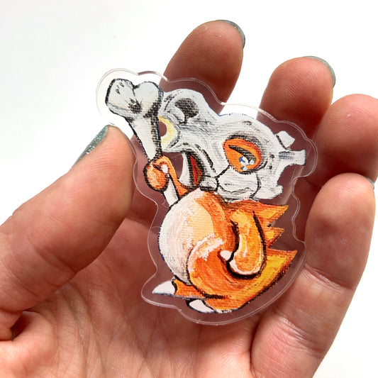 Bone Dinosaur Acrylic Magnet