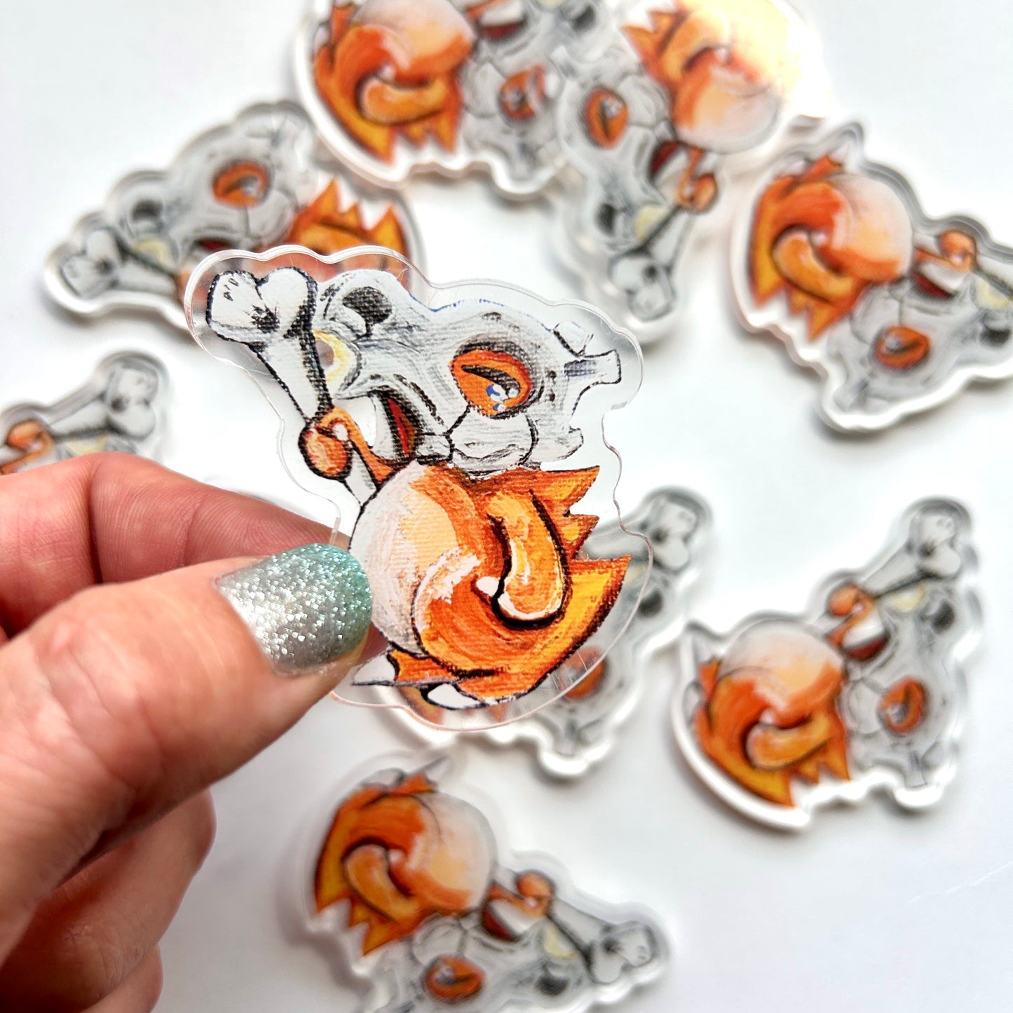 Bone Dinosaur Acrylic Magnet