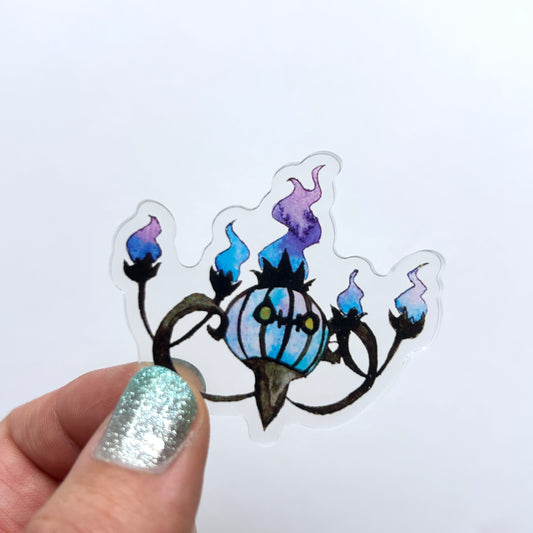 Spooky Chandelier Acrylic Magnet
